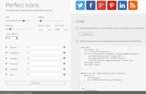 Perfecticons, a social media icon generator I really like.
